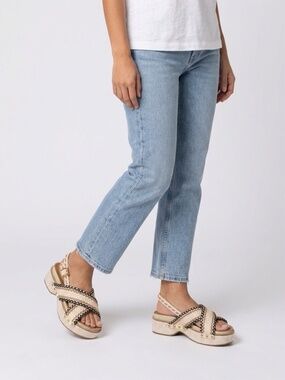 Kelsi Dagger Women Tri Color Slingback Sandals size 9 Anthropologie